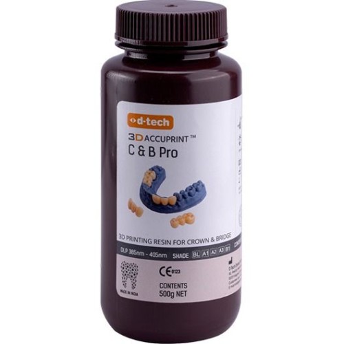 D-Tech 3D Accuprint Crown & Bridge Pro 3D Printing Resin