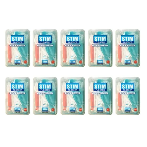 Stim Flosser Pack Of 10 Box (1 Box Contains 40Pcs)