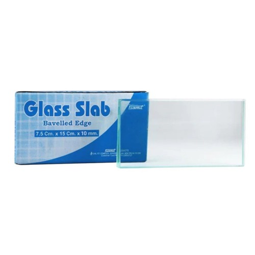 Dental Glass Slab 7.5cm x 15cm x 10mm