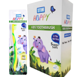 Stim Hoppy Kids Toothbrush - for 3 to 10 Years (Pack of 12)
